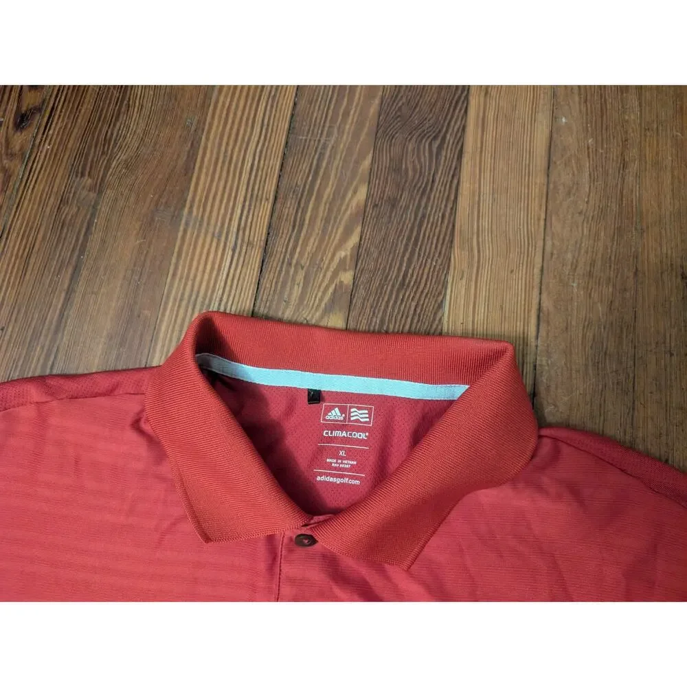 Adidas Clima Cool Ryder Cup Red Mens XL Polo